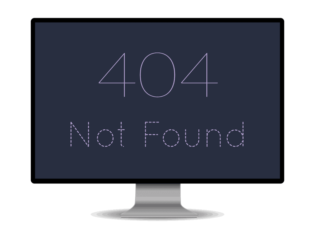 404 error page