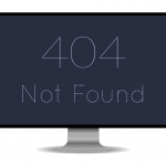 404 error page