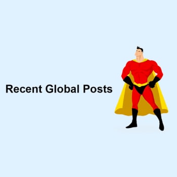 Recent Global Posts Widget